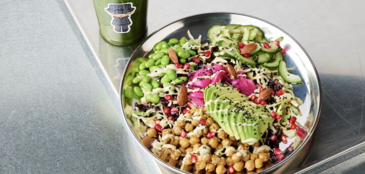 Bowl fra Sesam serveret efter en gus hos HotSpot Sauna